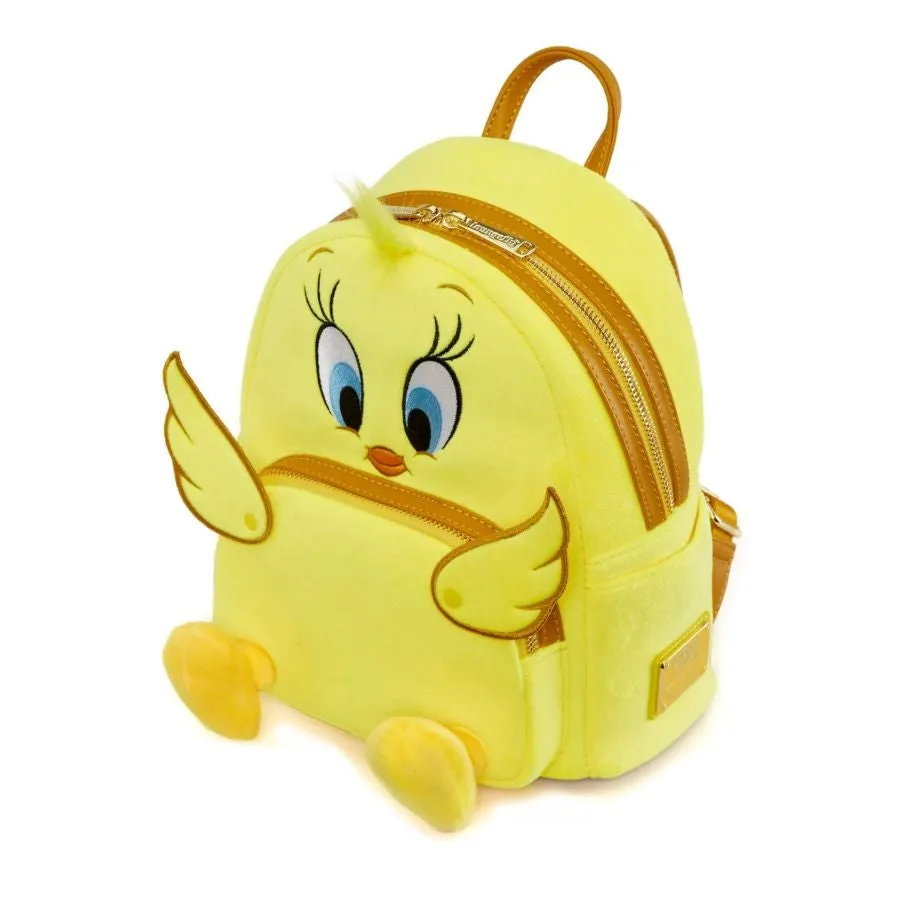 10" Looney Tunes - Tweety Plush Mini Backpack Bag Loungefly