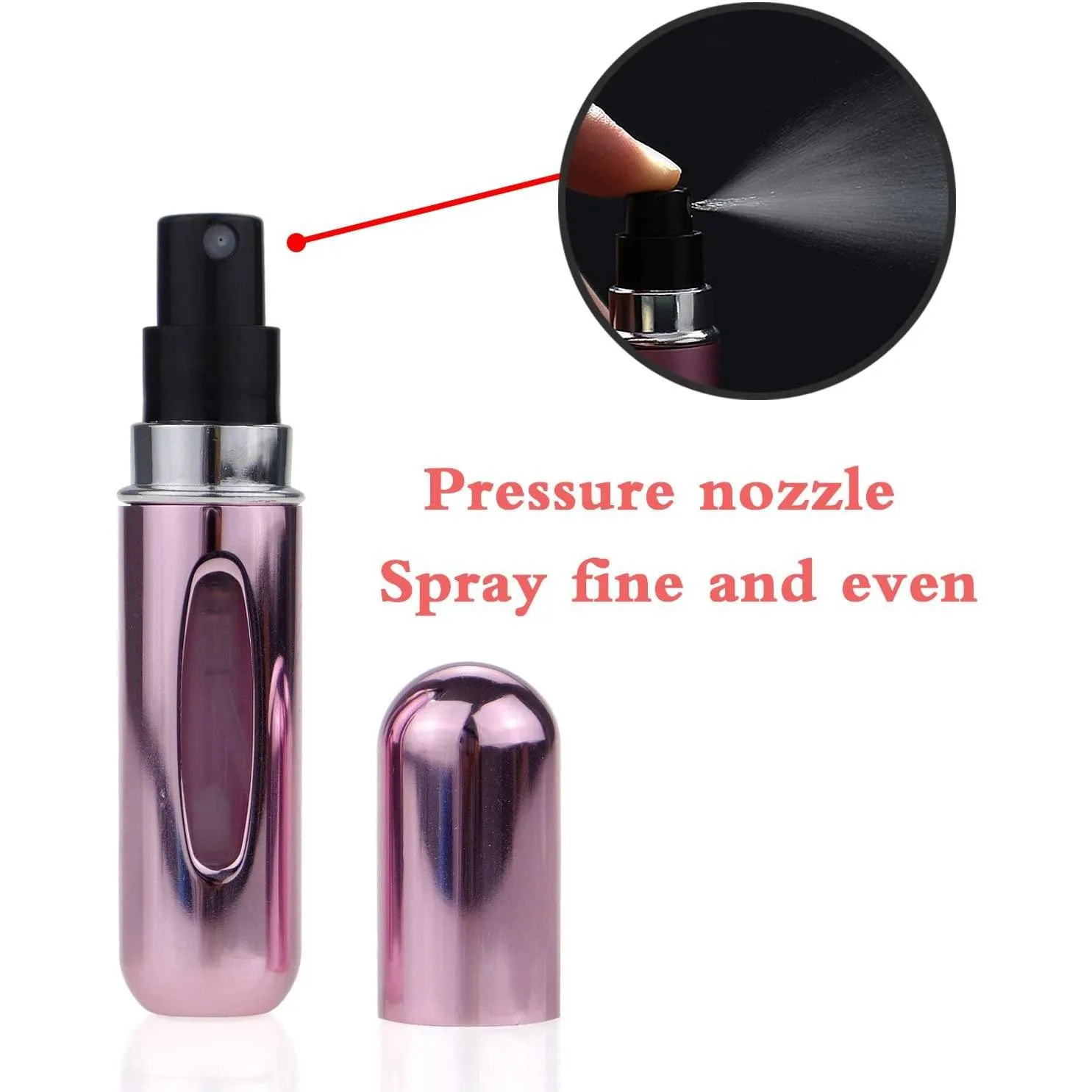 12-Pack: Portable Mini Refillable Perfume Atomizer Bottle