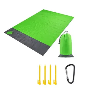 200Cm X 210Cm Foldable Waterproof And Sandproof Beach Blanket F49-8-910 Green