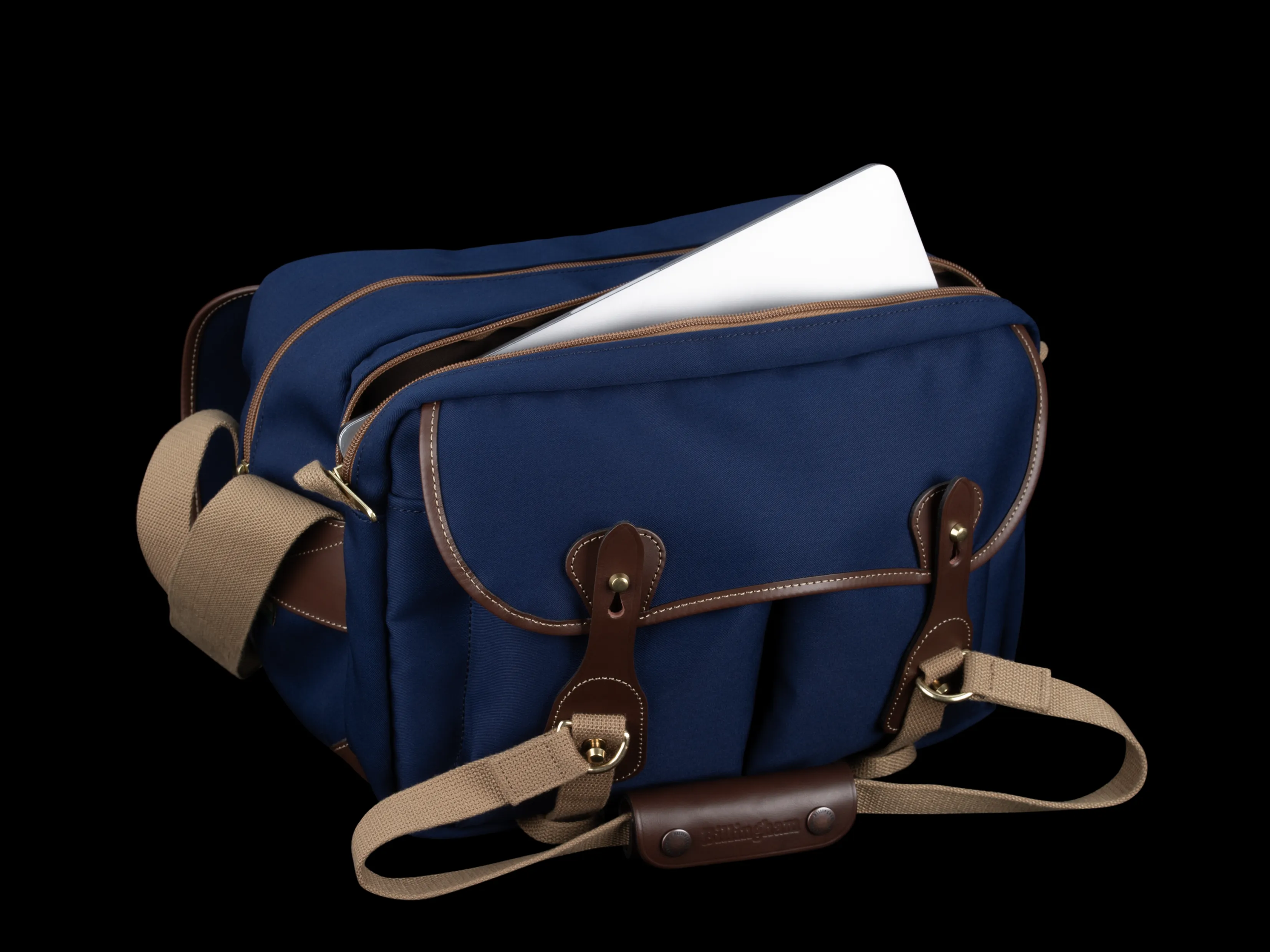 335 MKII Camera/Laptop Bag - Sage FibreNyte / Chocolate Leather