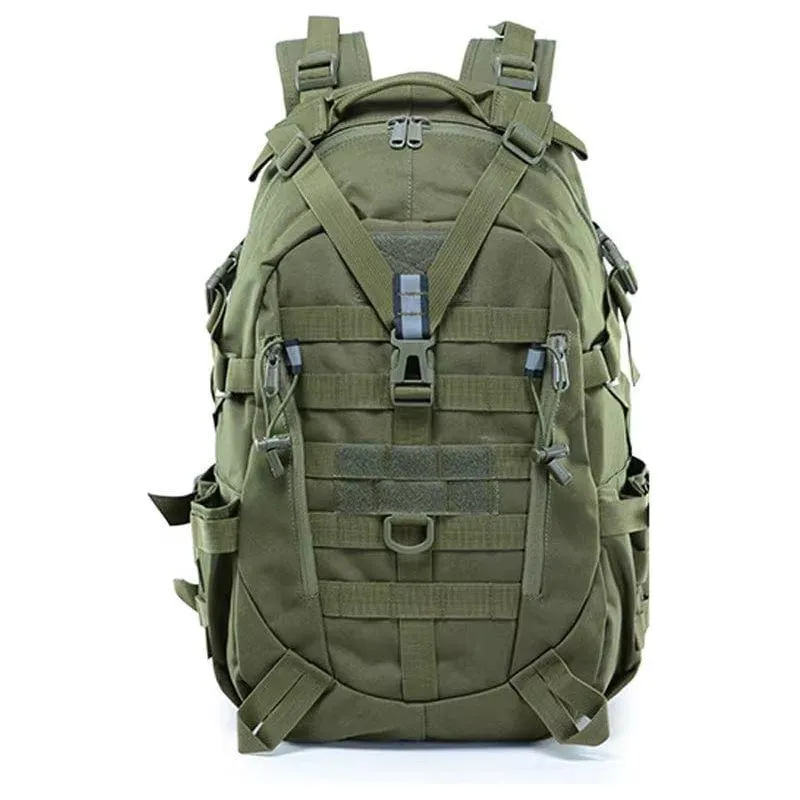 40L Camping Backpack Men'S Bag Travel Bags Tactical Molle Climbing Rucksack Hiking Outdoor Reflective Shoulder Fishing Bag