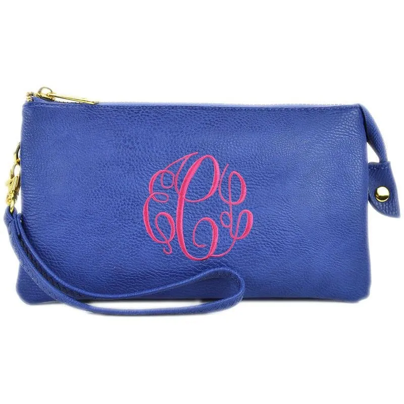 7013 Monogrammable Three Compartments Crossbody Bag