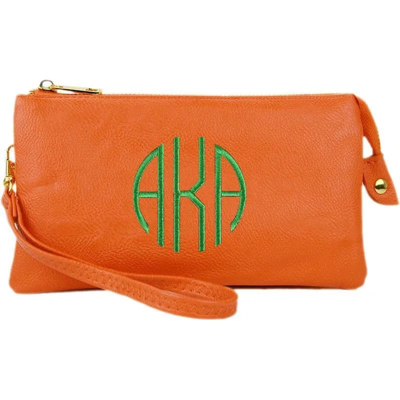 7013 Monogrammable Three Compartments Crossbody Bag