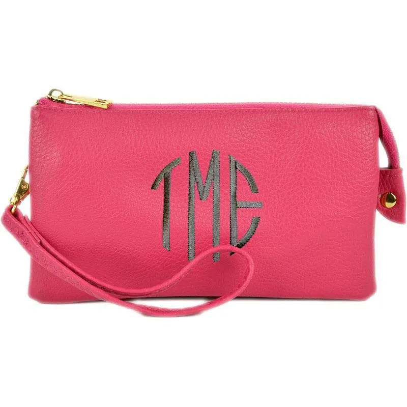 7013 Monogrammable Three Compartments Crossbody Bag