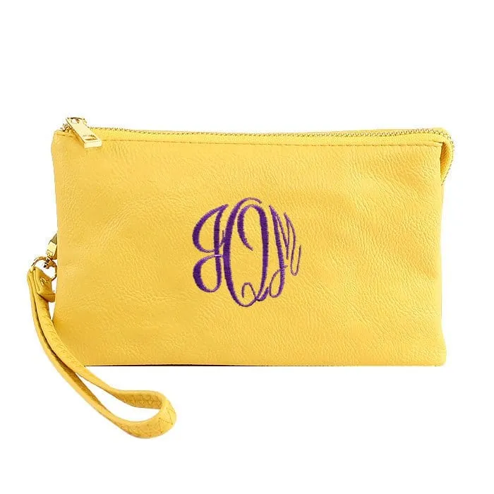 7013 Monogrammable Three Compartments Crossbody Bag