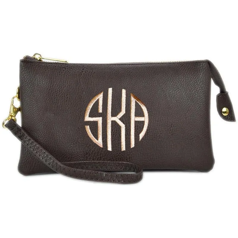 7013 Monogrammable Three Compartments Crossbody Bag