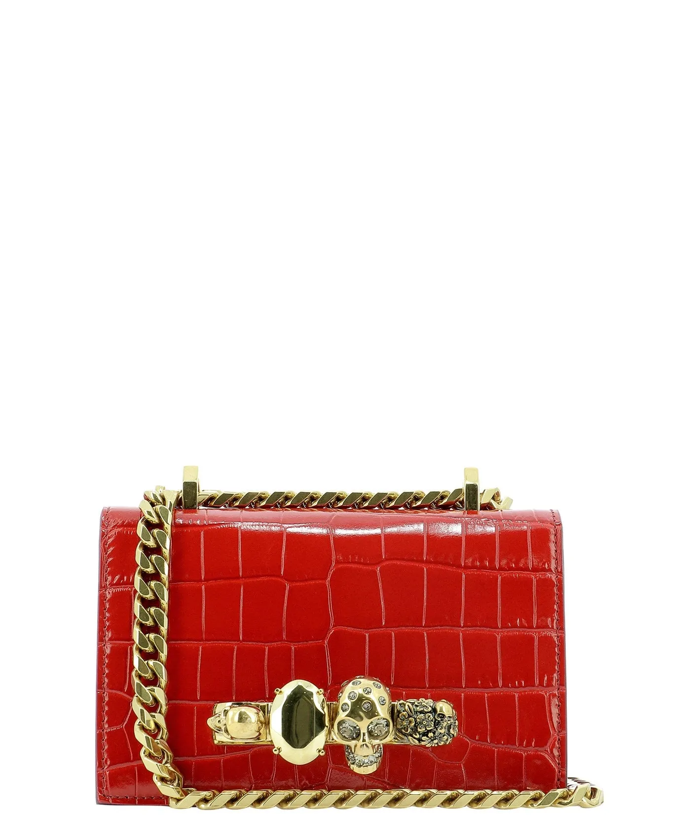 Alexander McQueen Skull Embellished Mini Crossbody Bag