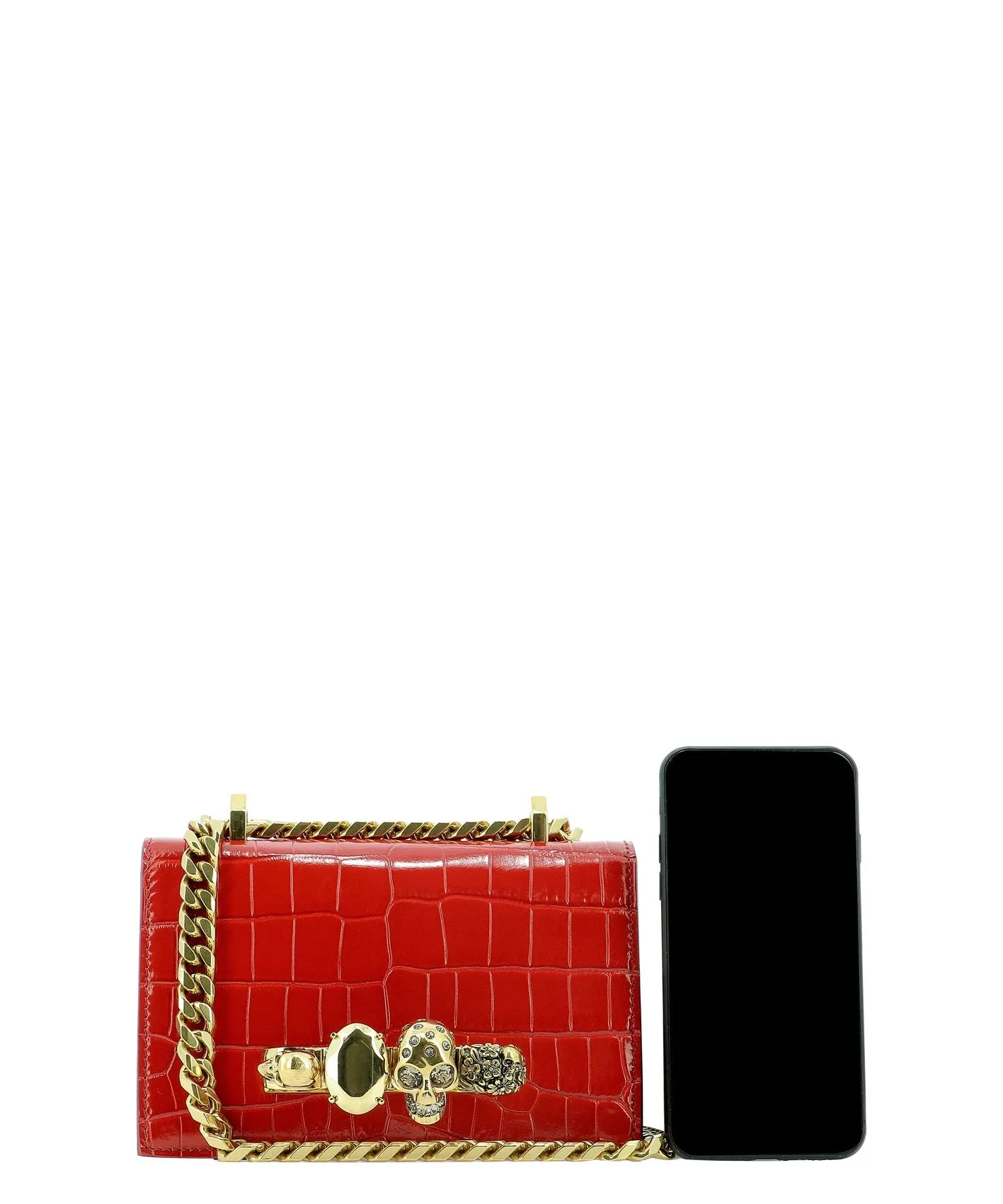 Alexander McQueen Skull Embellished Mini Crossbody Bag