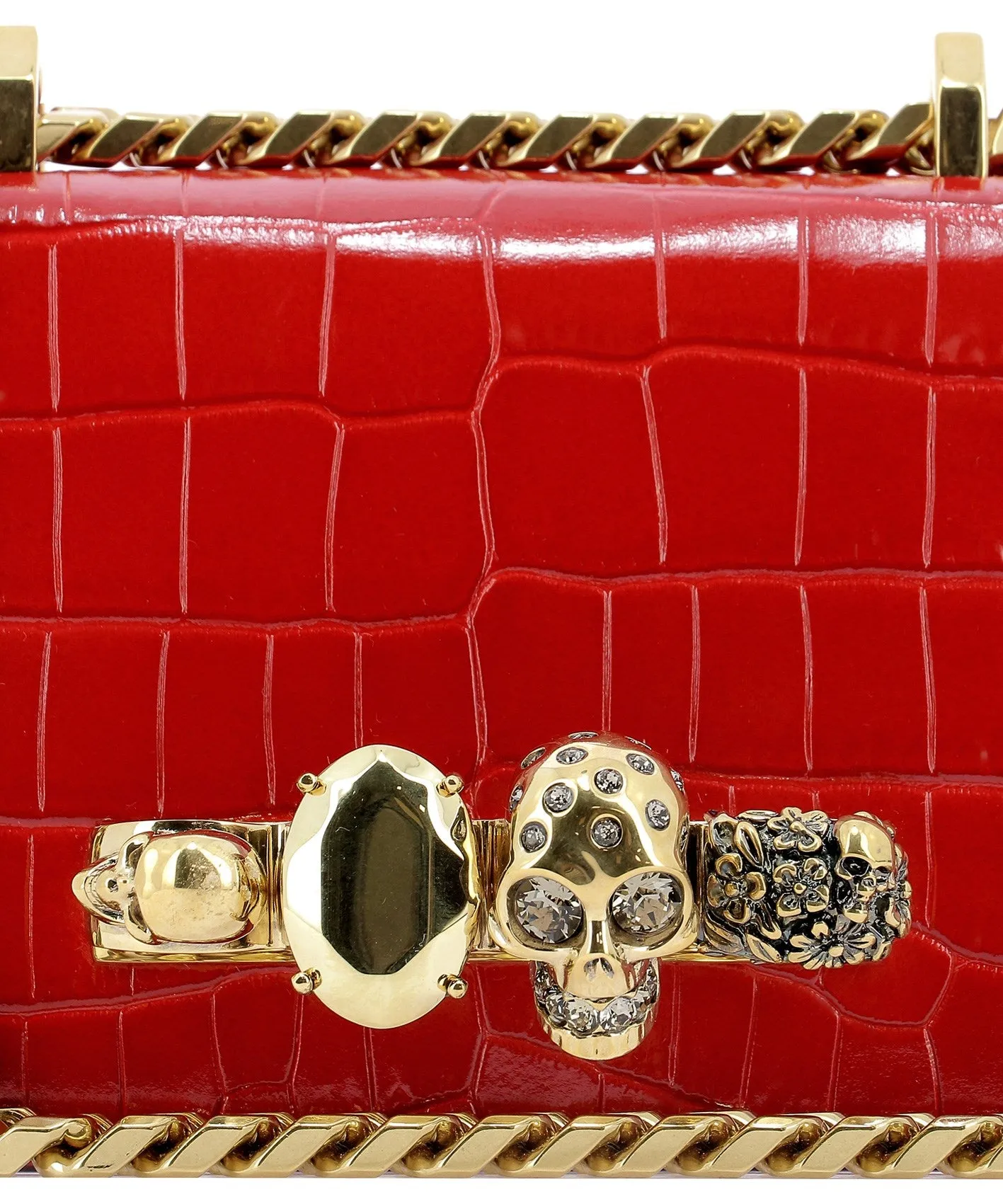 Alexander McQueen Skull Embellished Mini Crossbody Bag