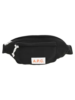 A.P.C. Logo Patch Zipped Belt Bag