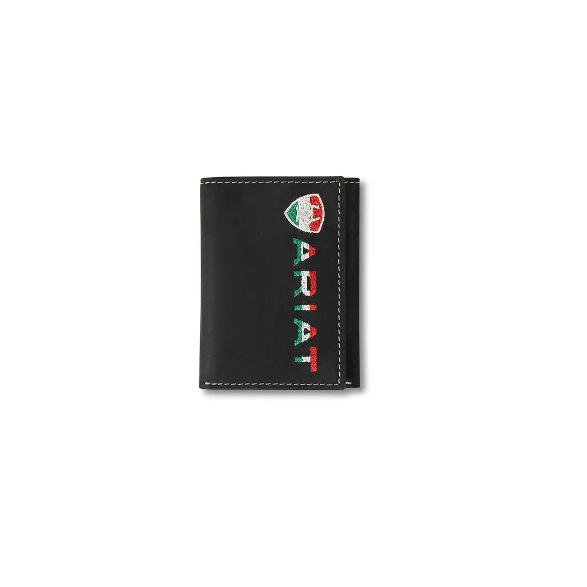 Ariat Mexican Flag Colored Letters - Mens Trifold Wallet