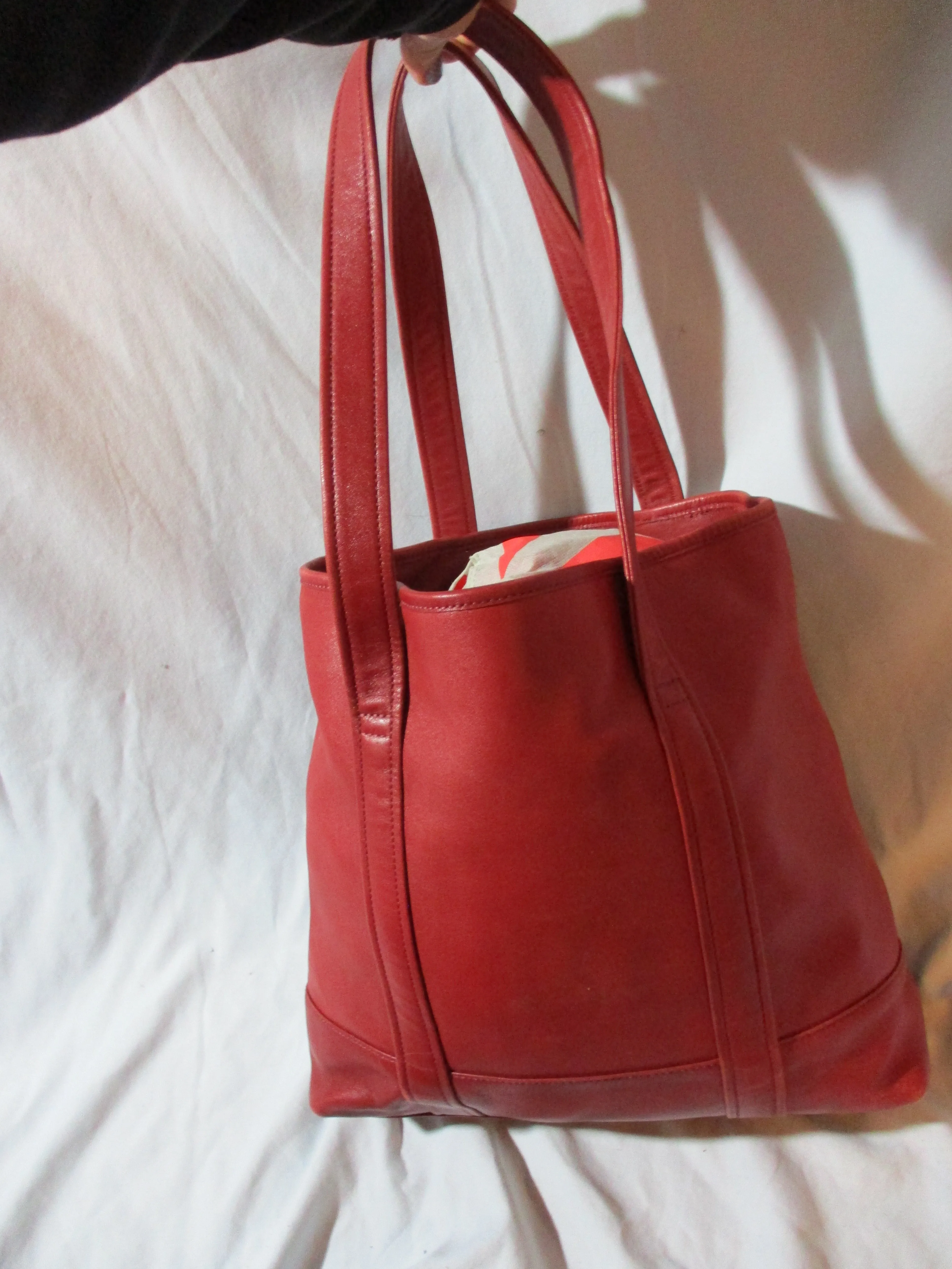 Authentic COACH 6509 Leather Tote carryall shopper handbag bag RED