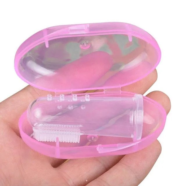 Baby Finger Toothbrush Children Teeth Clear Care Tool Soft Silicone Infant Tooth Brush Rubber Cleaning Baby Brush