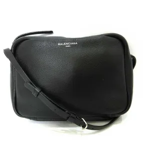 Balenciaga Leather Camera Bag Black Crossbody