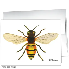 Bee Wings, Greeting Card (7613)