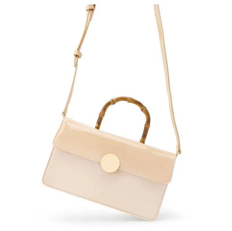 Beige Leather Women Handbag Shoulder Bag Work Bag For Women