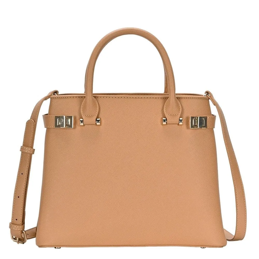 BGT4246 Turn-Clasp Top Handle Structure Handbag