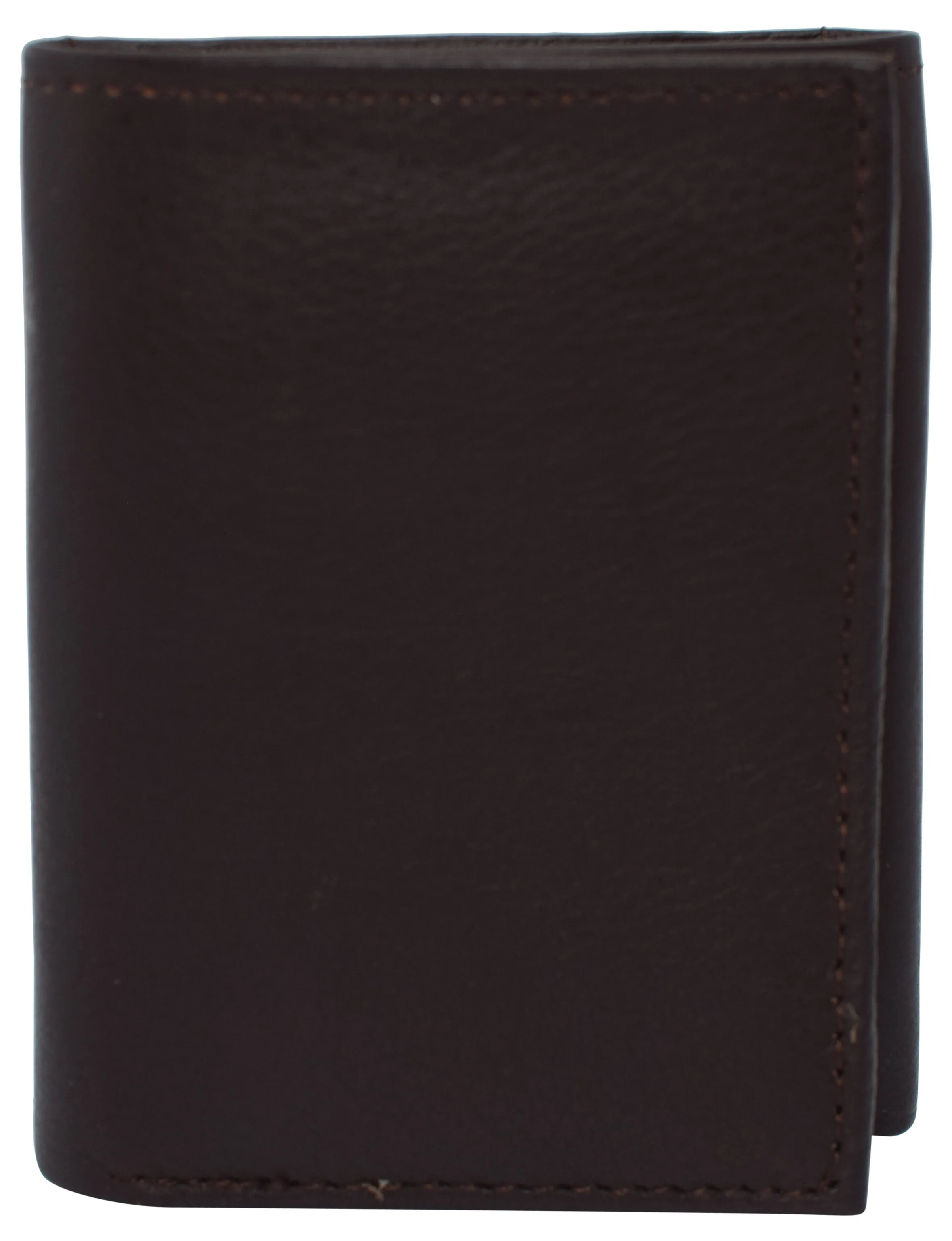 Black Mens Leather RFID Trifold Card ID Wallet W/ Removable Card Holder & Gift Box RFID521955