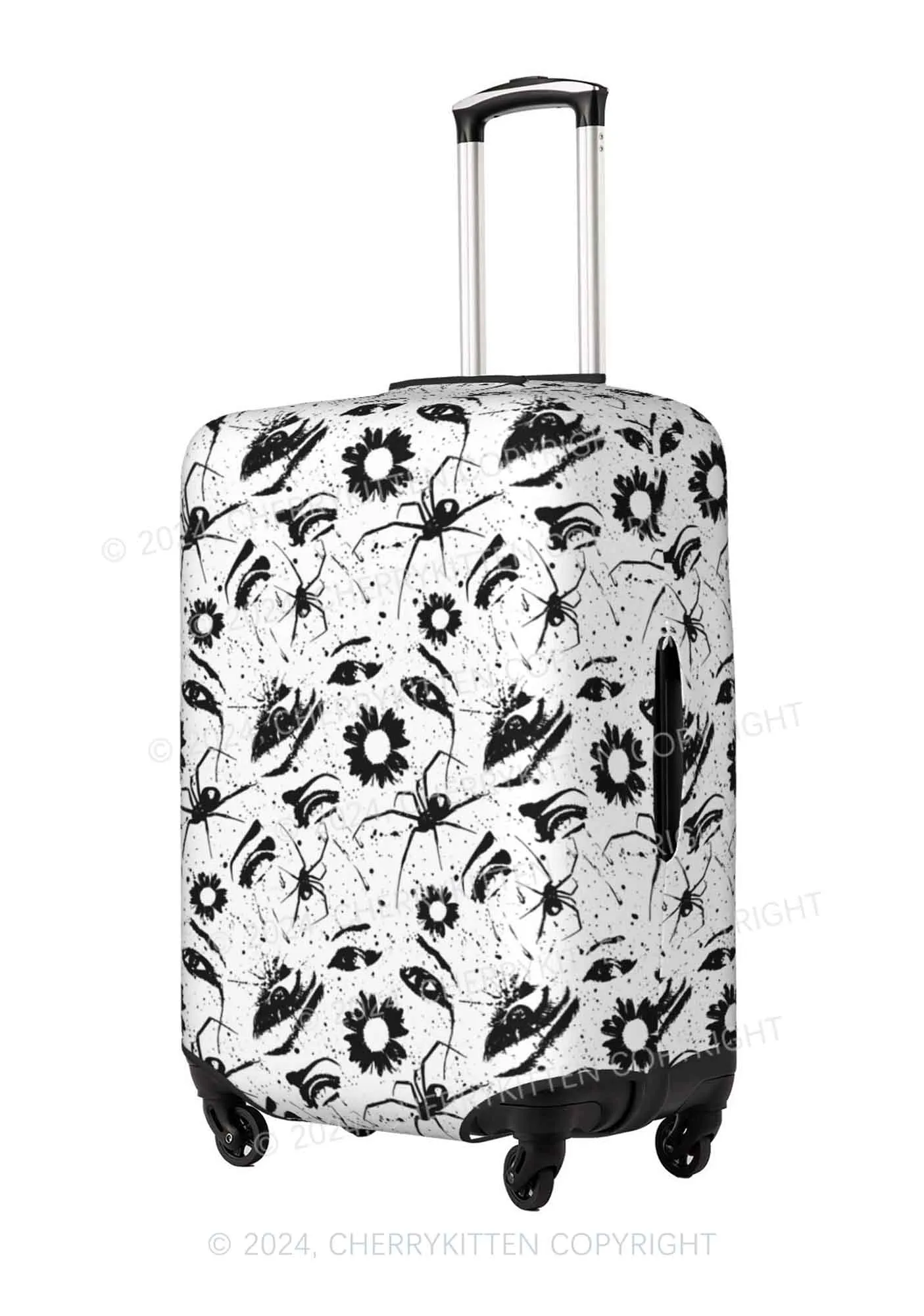 Black Spider Y2K Luggage Cover Cherrykitten