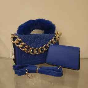 Blue Two Pcs Handbag