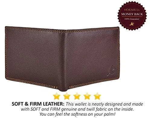 Brown Stella Genuine Leather RFID Blocking Wallet