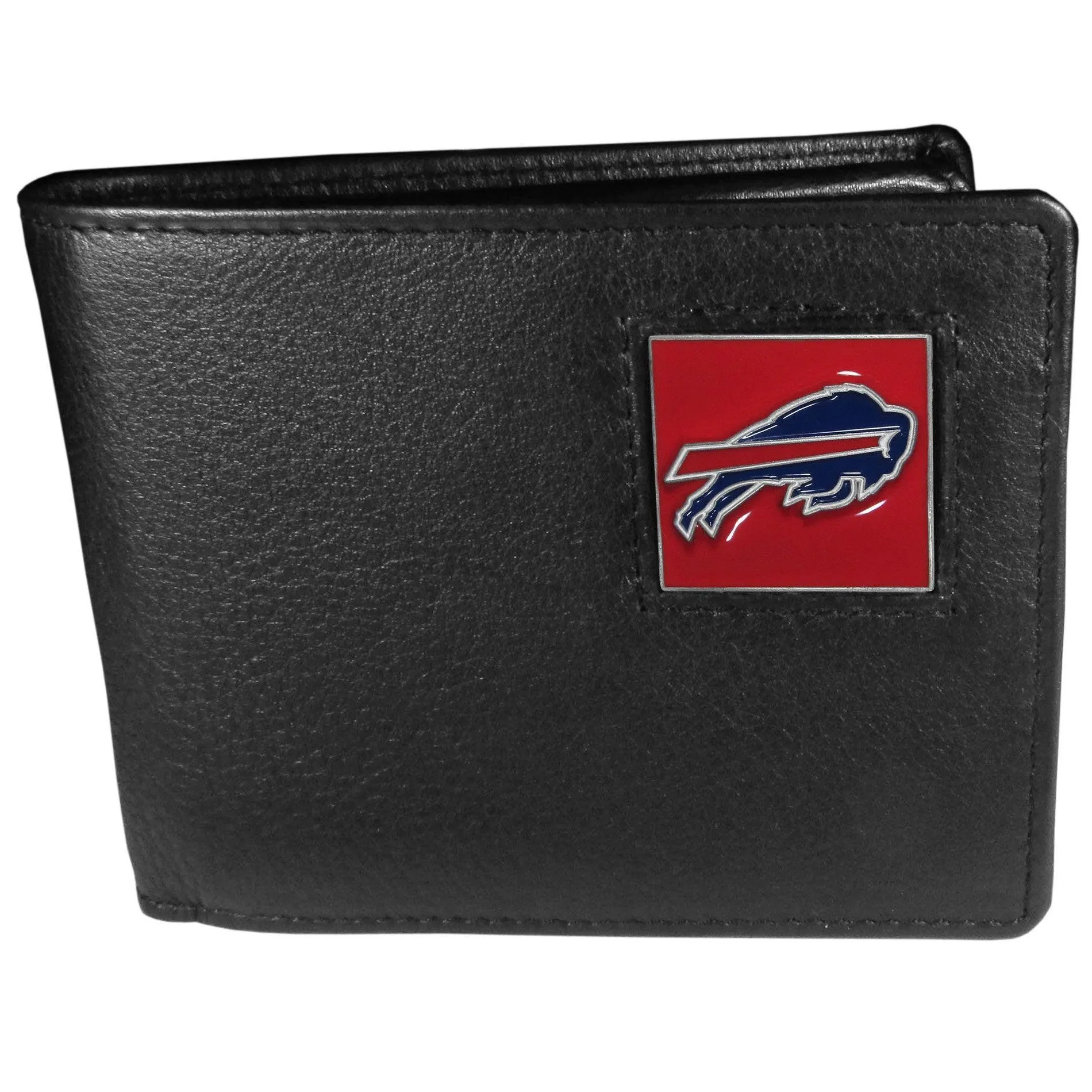 Buffalo Bills Leather Bi-fold Wallet Packaged in Gift Box