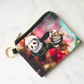 Cat and Panda Small Coin Purse