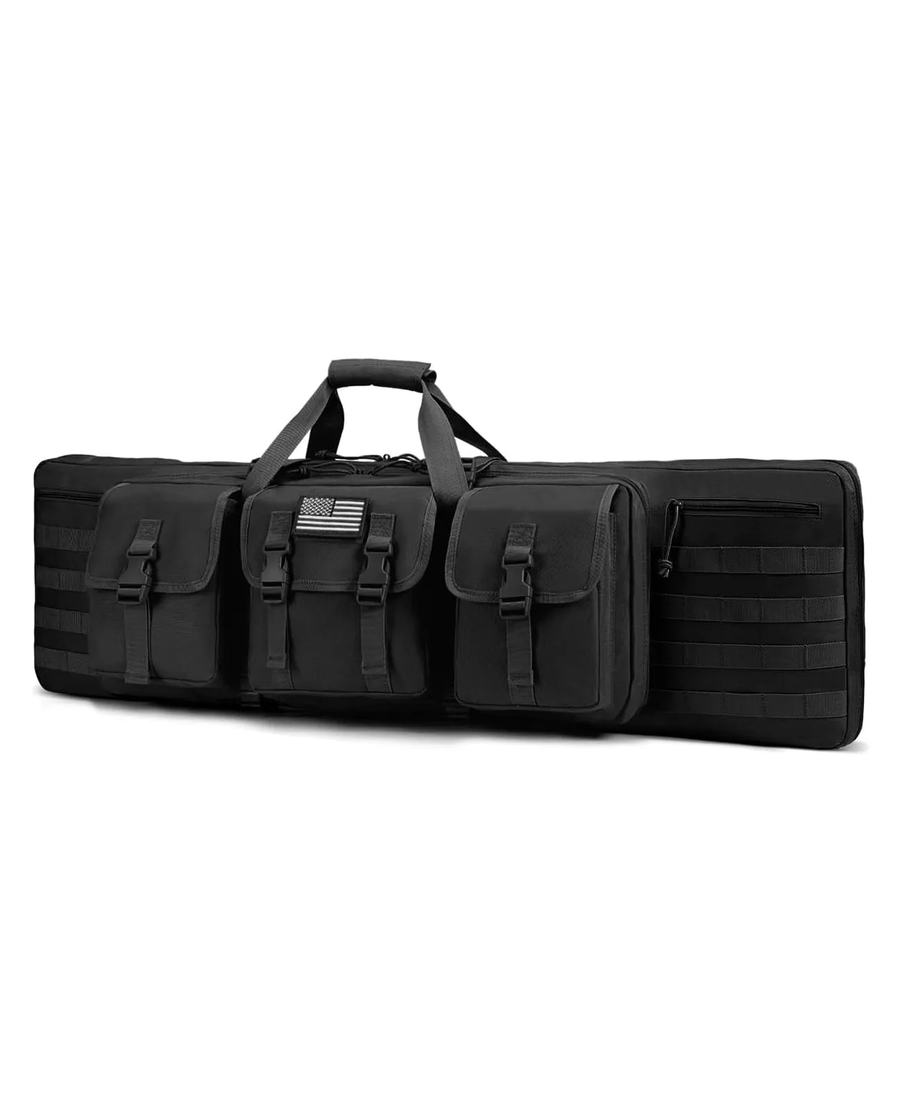 CVLIFE 42 Inches Double Soft Rifle Case Green Tactical Long Bag