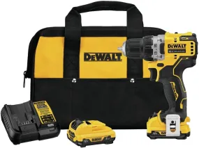 DeWALT DCD701F2 Drill Kit, Battery Included, 12 V, 2 Ah, 3/8 in Chuck, Keyless Chuck :EA: QUANTITY: 1