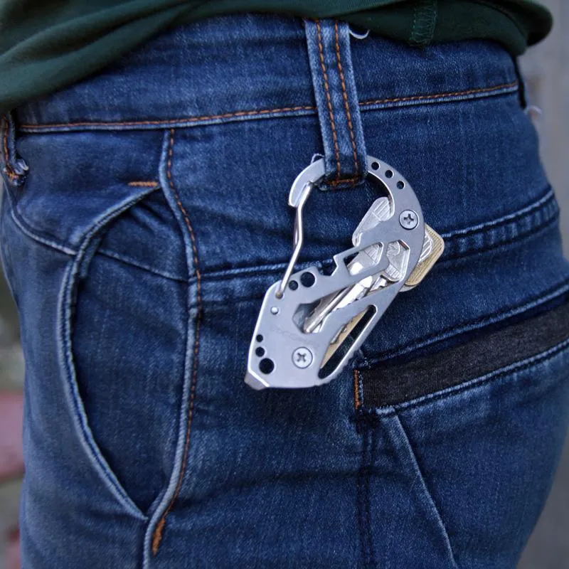 EDC Multifunction Quickdraw Carabiner Key Holder