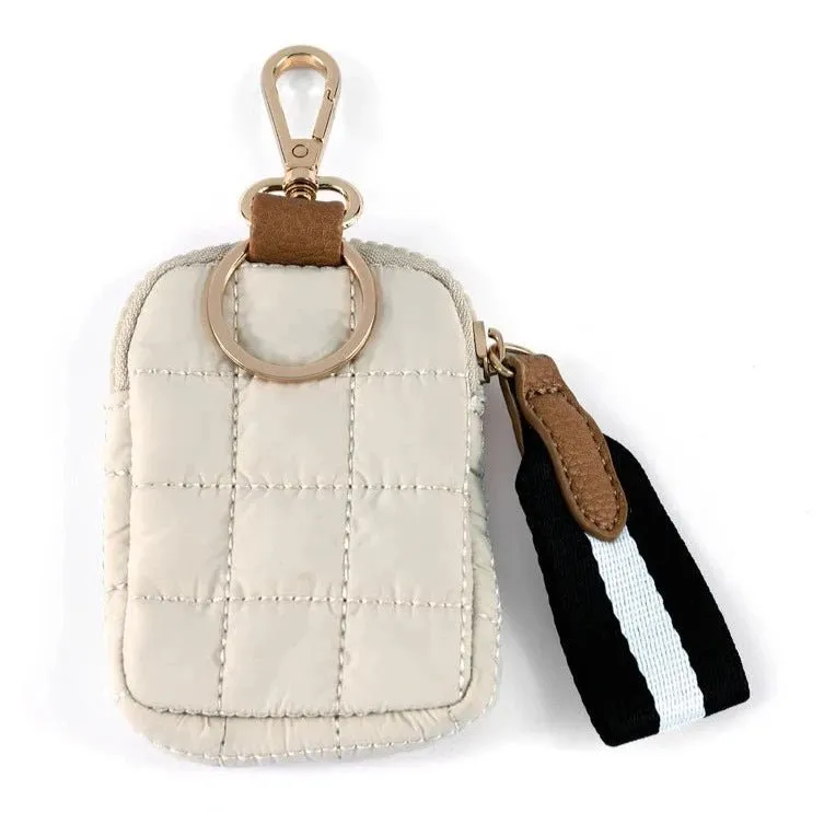 Ezra Clip-On Pouch in Ivory