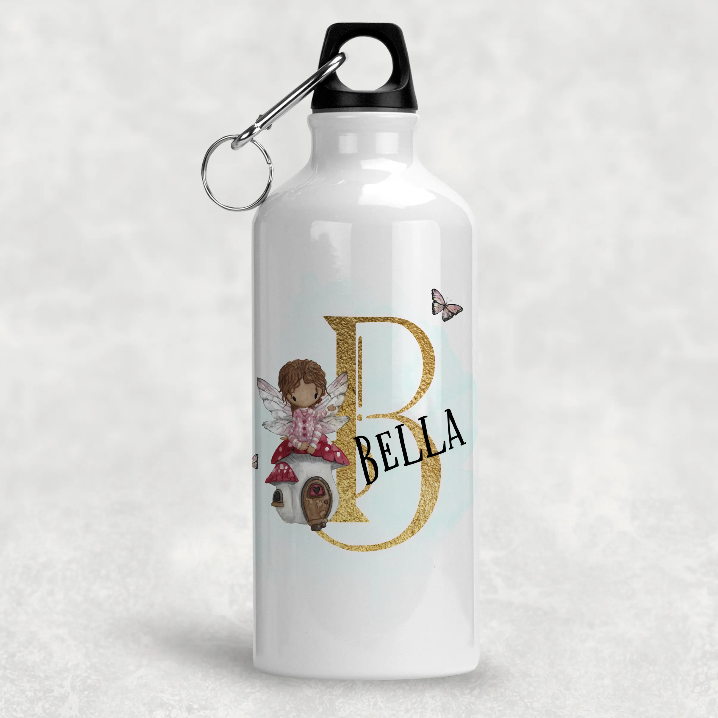 Fairy Alphabet Personalised Aluminium Water Bottle 400/600ml