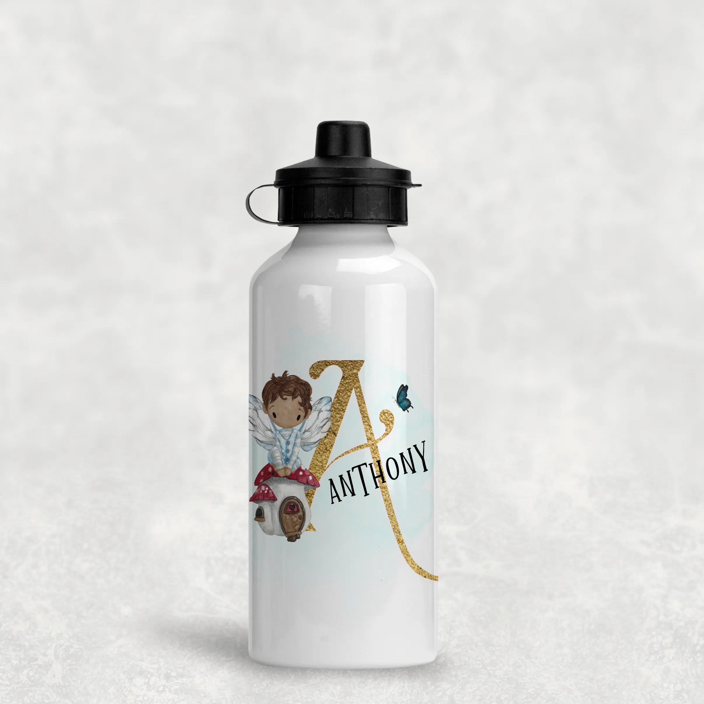 Fairy Alphabet Personalised Aluminium Water Bottle 400/600ml