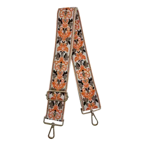 Floral Interchangeable Embroidered Bag Strap