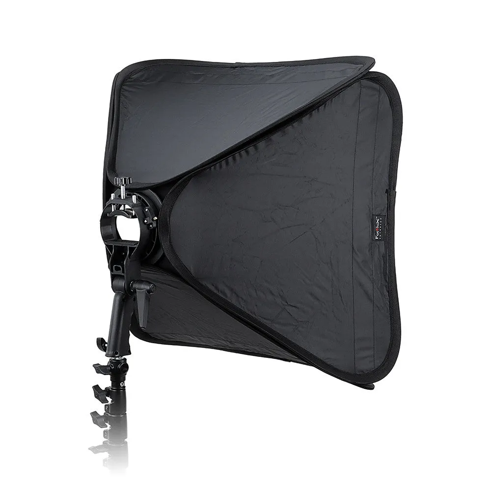 Fotodiox Pro Foldable Softbox with Handled Flash / Speedlight Bracket for both Speedlights and Bowens Mount Light Modifiers