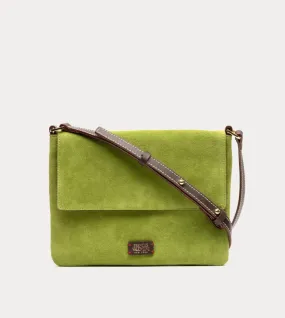 Frances Valentine Maggie Crossbody Suede Green