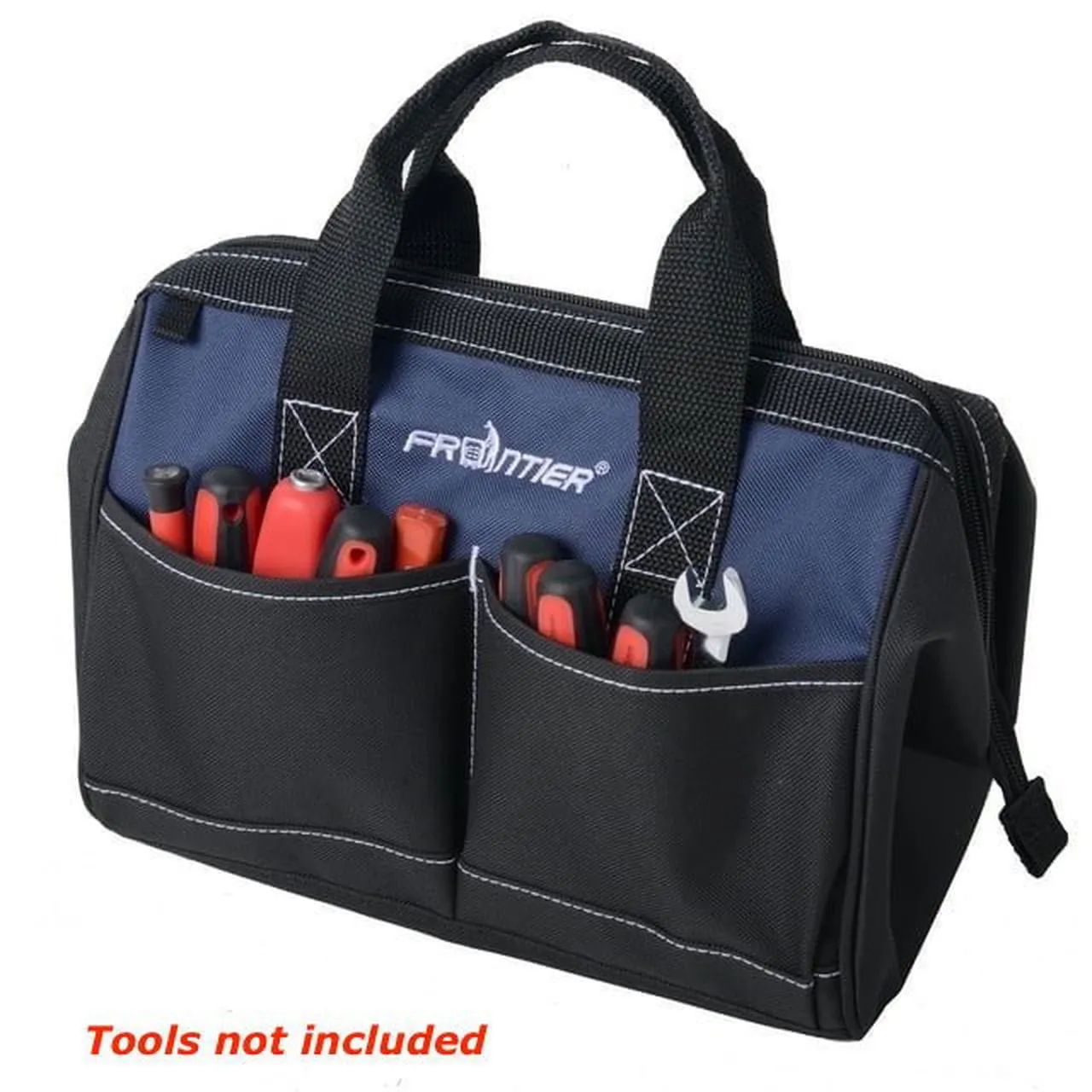 Frontier | 3-Piece Stackable Rolling Tool Bag Combo - 12 Inch Lunch Bag, 12 Inch Zipper Bag, 15 Inch Tool Bag