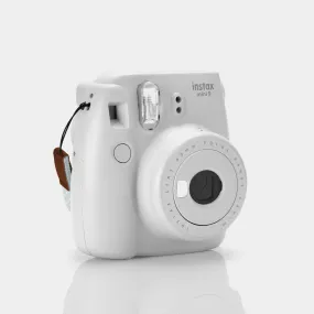 Fujifilm Instax Mini 9 Smokey White Instant Film Camera With White Bag - Refurbished