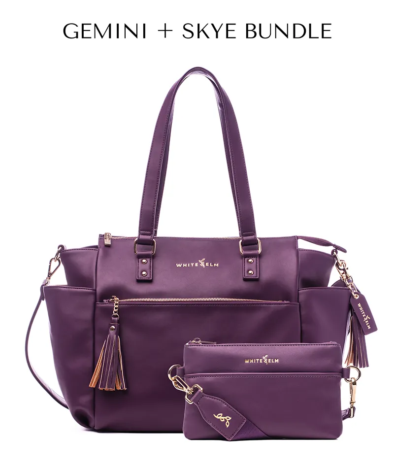 Gemini Convertible Backpack - Plum