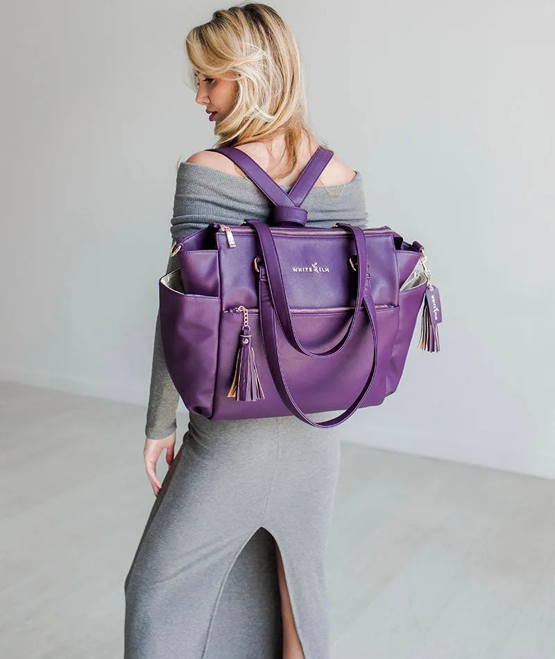 Gemini Convertible Backpack - Plum