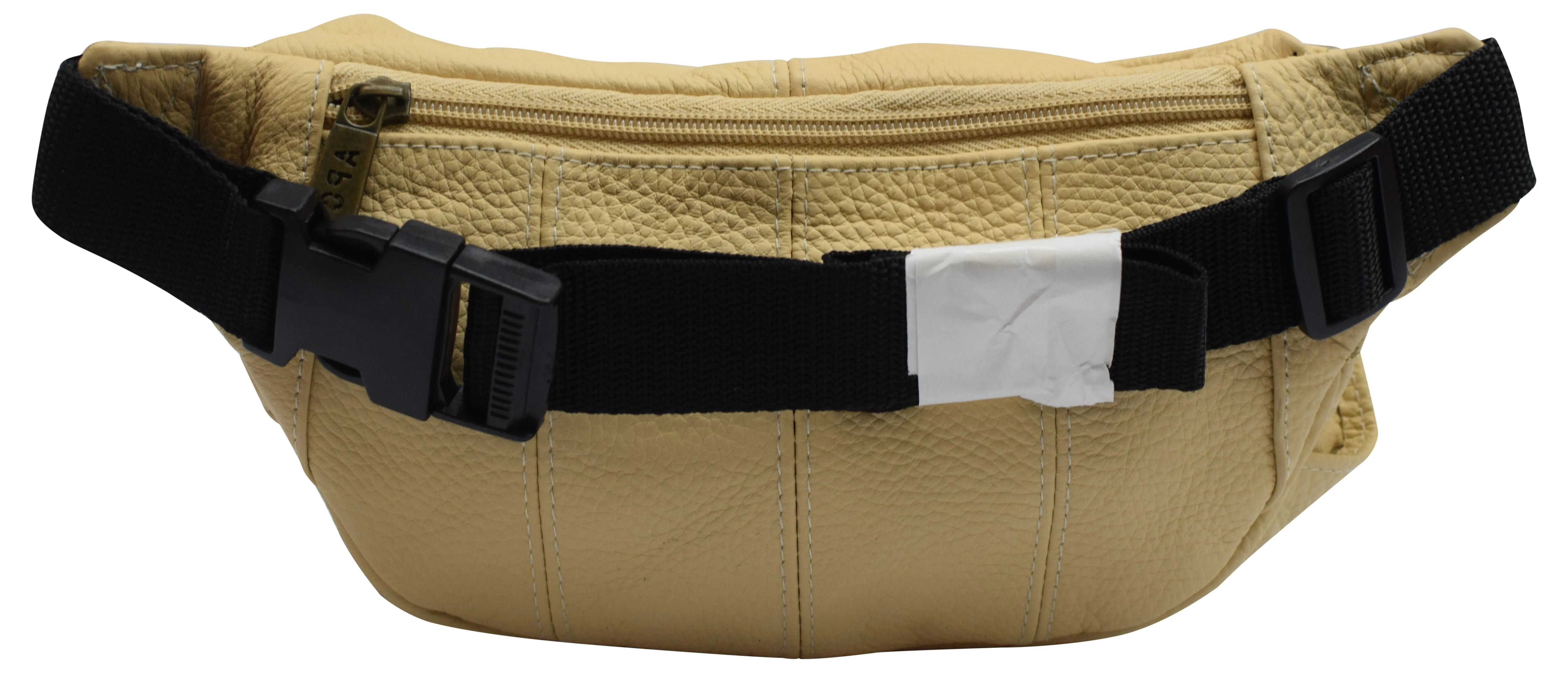 Genuine Leather Fanny Pack Cell Phone Holder Slim Waist Pouch Travel Tan