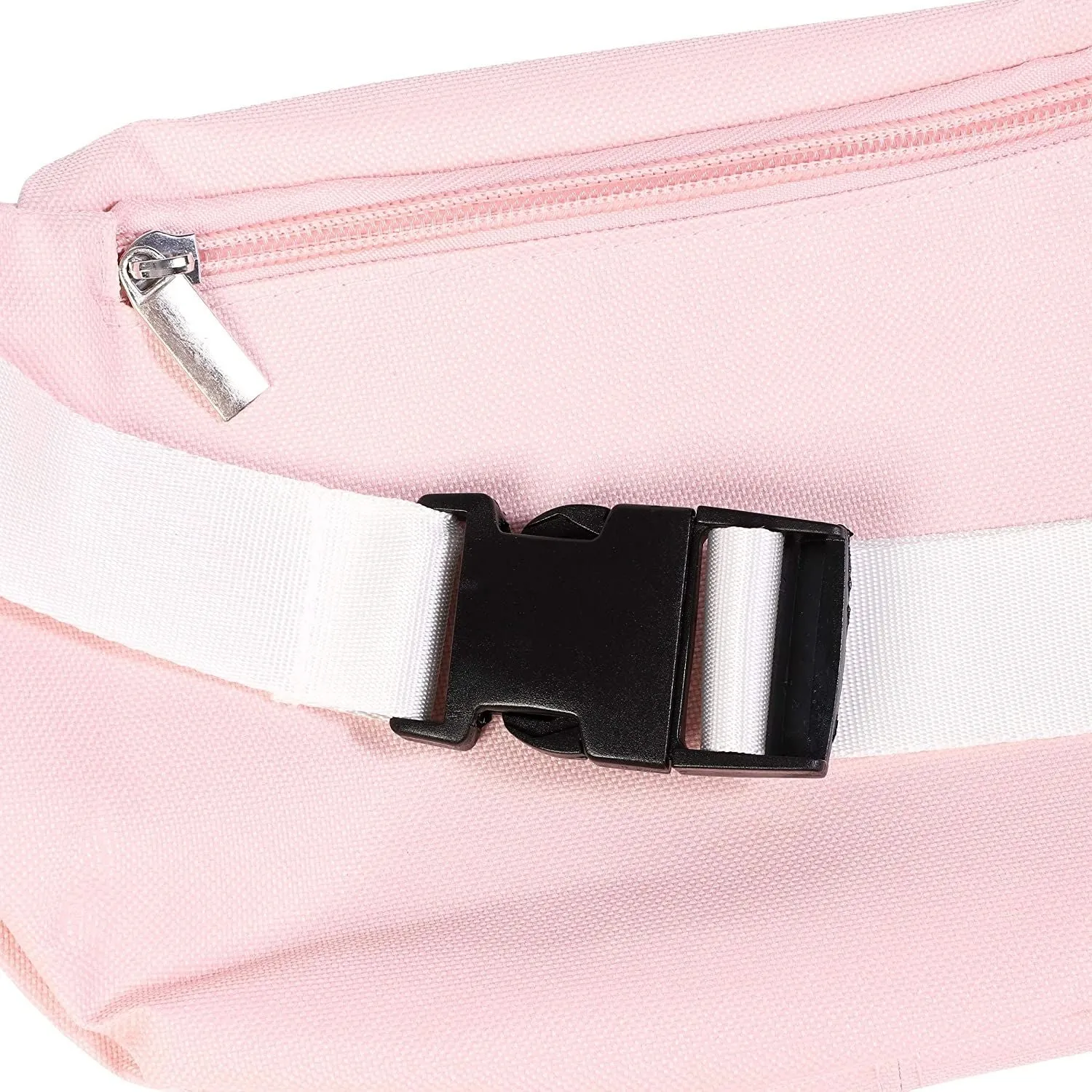 Getting Drunk Bridesmaid Fanny Pack for Bridal Showers (Pink with Gold Glitter)