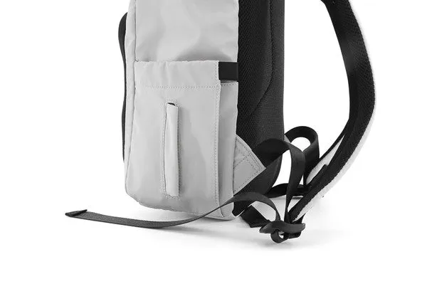 Grey Nylon Waterproof Travel Backpack