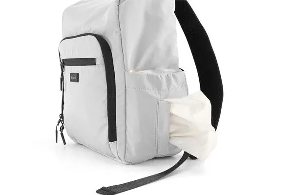 Grey Nylon Waterproof Travel Backpack