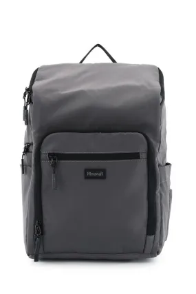 Grey Nylon Waterproof Travel Backpack