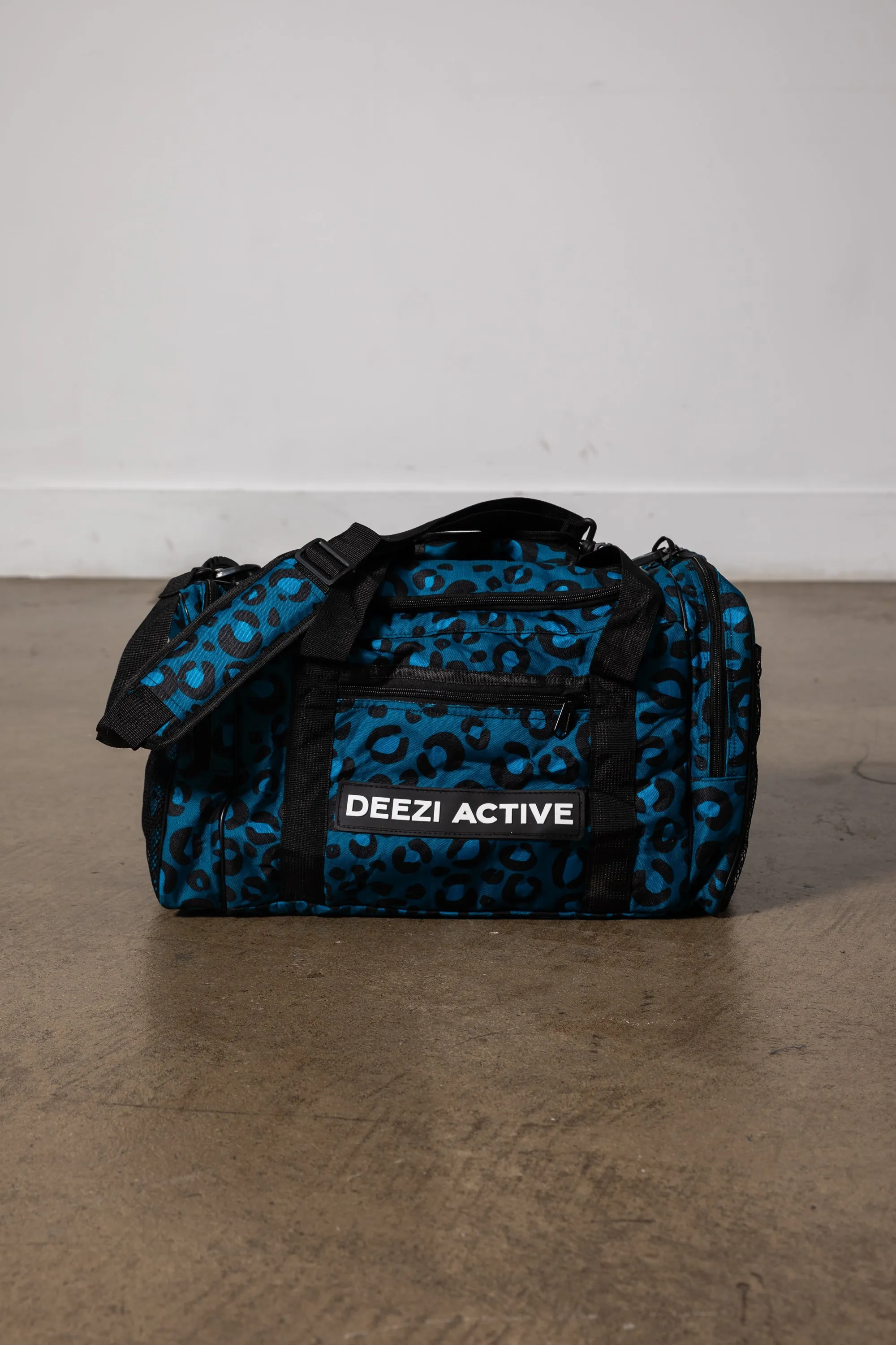 Gym Bag Teal - Leopard