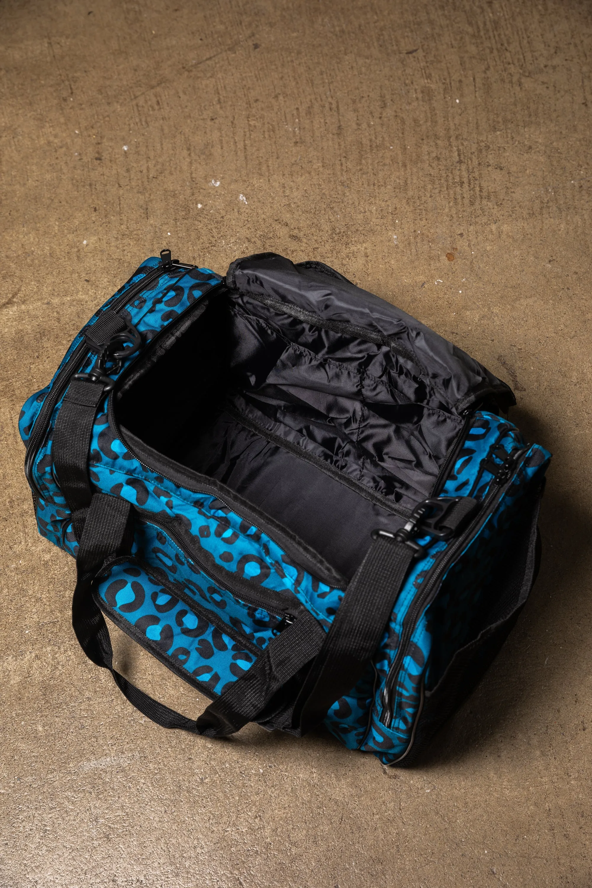 Gym Bag Teal - Leopard