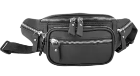 Heavy Metal Zippered Belt Bag