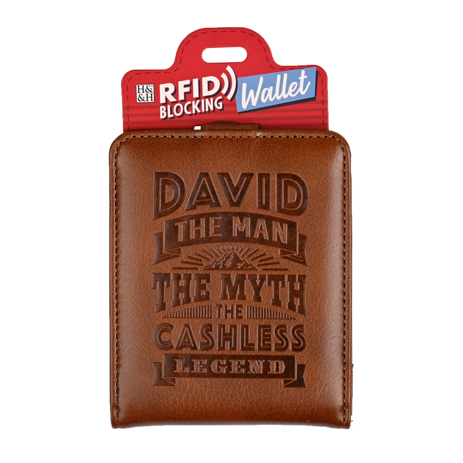 History & Heraldry Personalised RFID Wallet - David