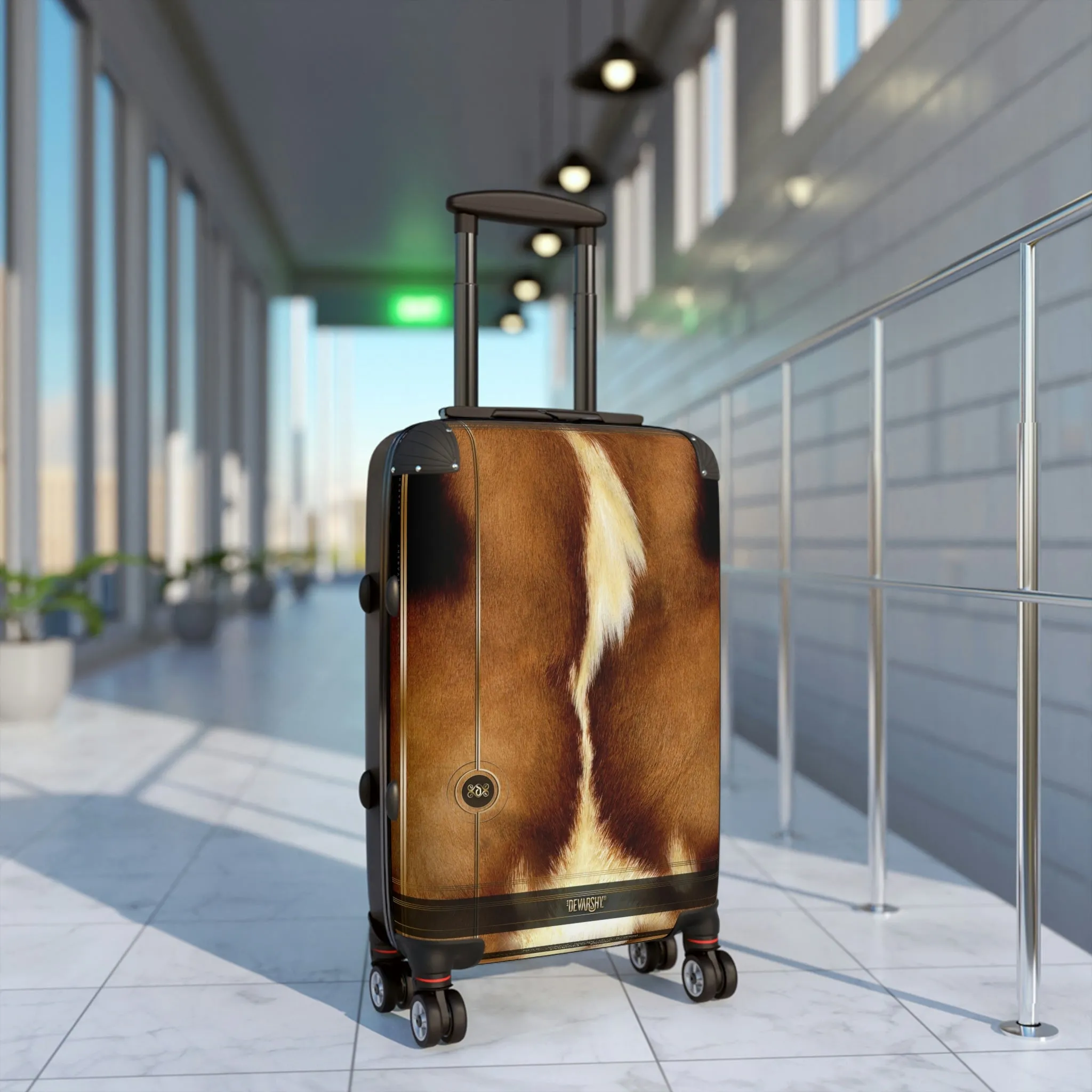 Horse Print Suitcase 3 Sizes Carry-on Suitcase Animal Print Luggage Hard Shell Suitcase | 11222B